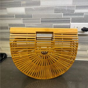 Bamboo Half-Moon Bag
